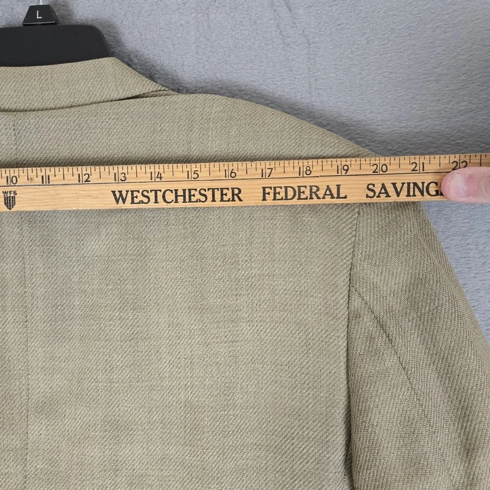 Canali Blazer Mens 54 R Beige 100% Pure New Wool Sport‎ Jacket  Made In Italy